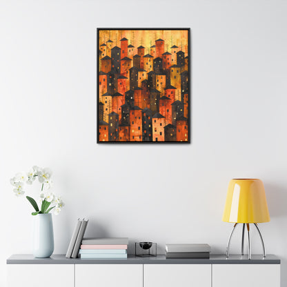 City of Inner Heights - Framed Canvas Wall Art