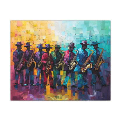 Sax Clan Harmony - Canvas Wall Art
