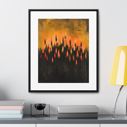 The Calm Before the Bloom - Framed Canvas Wall Art