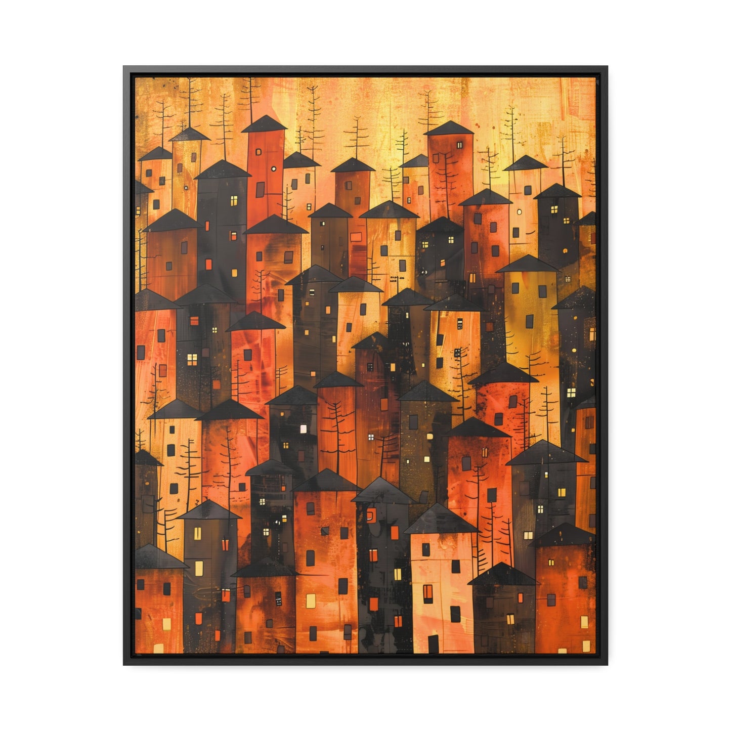 City of Inner Heights - Framed Canvas Wall Art