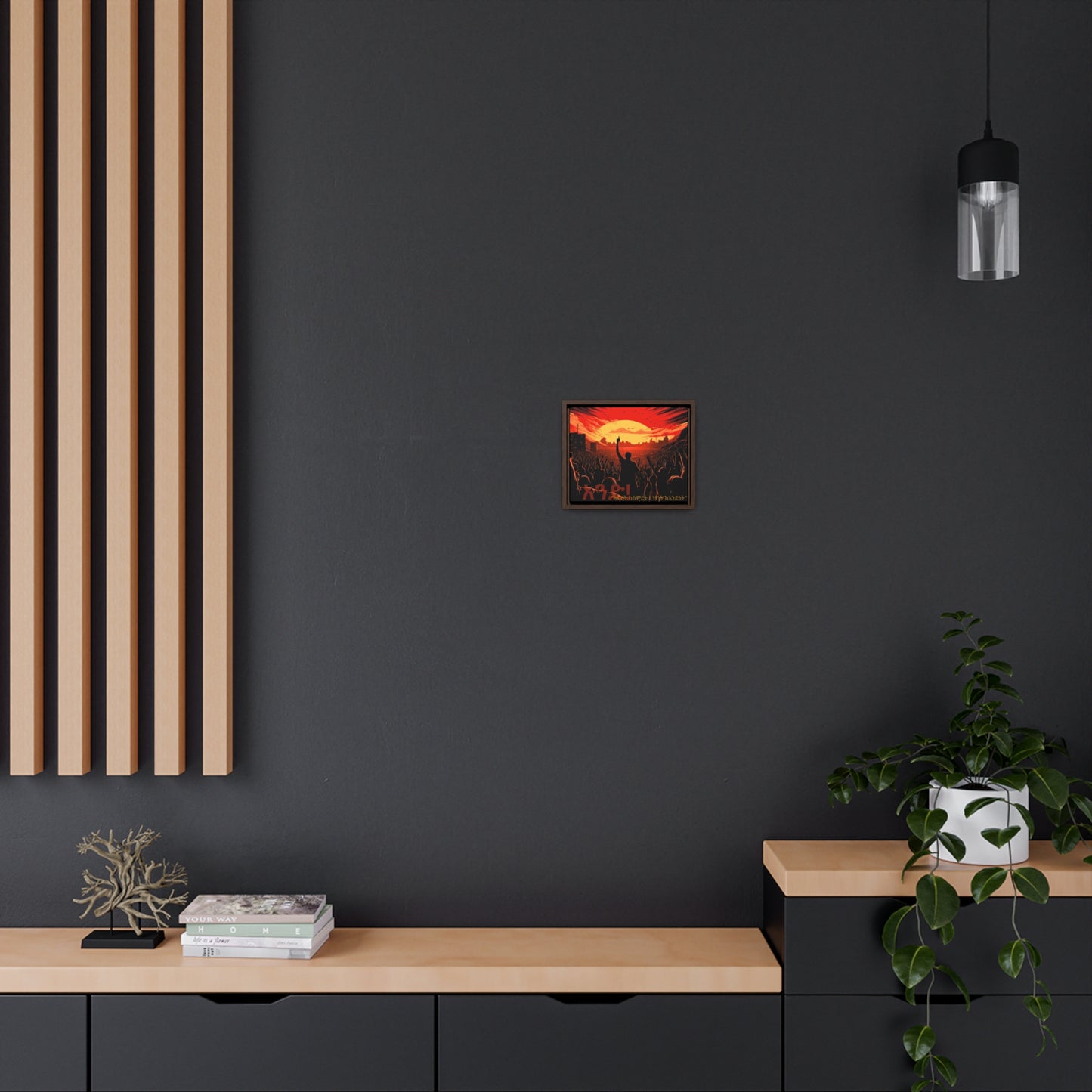 One! - Framed Canvas Wall Art