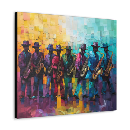 Sax Clan Harmony - Canvas Wall Art