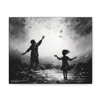Playing with Light - Canvas b&w Wall Art
