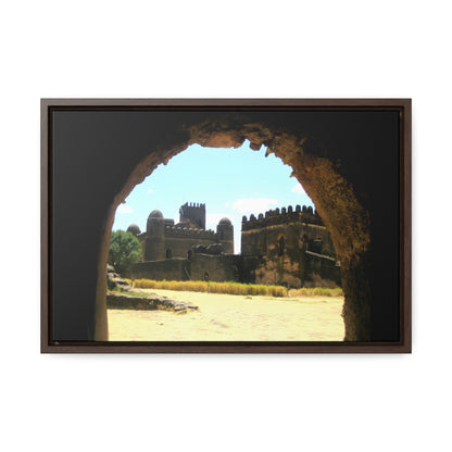 Through the Lion's Jaws - Framed Canvas Photography
