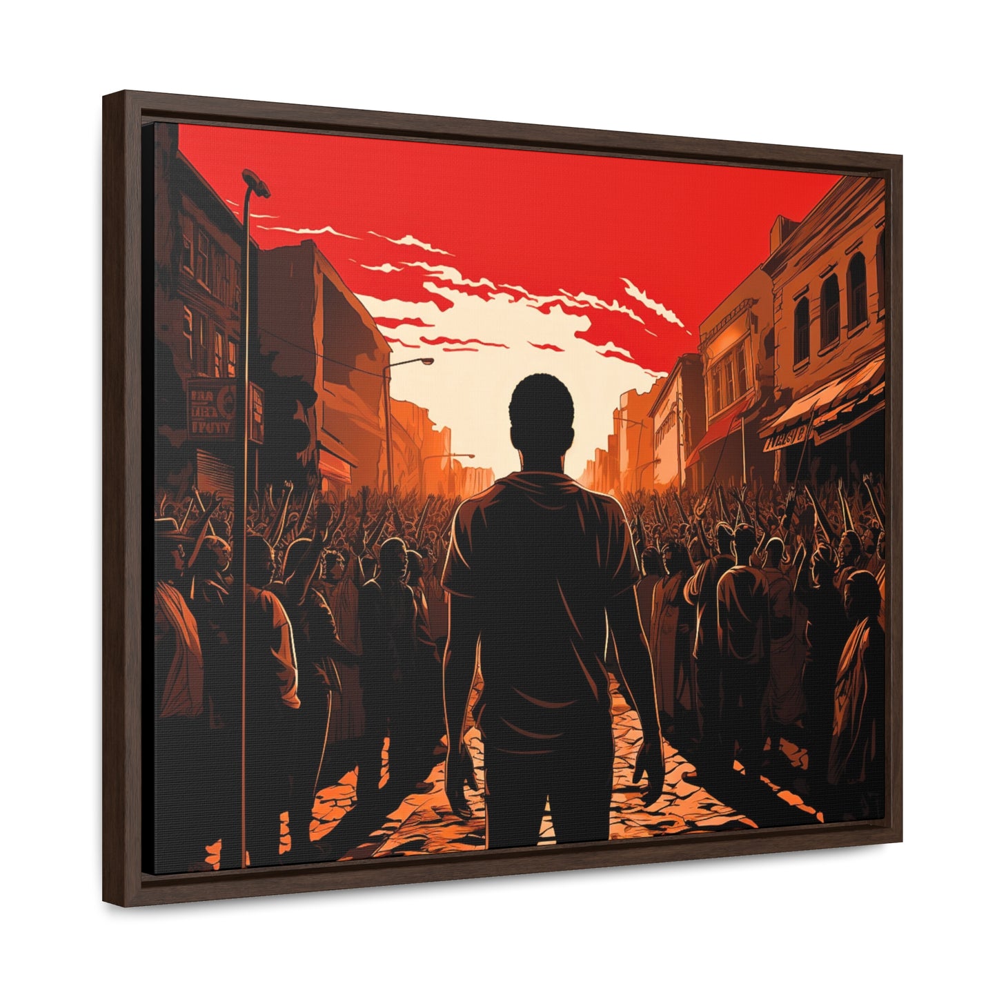 ሳይደፈርስ አይጠራም - Framed Canvas Wall Art
