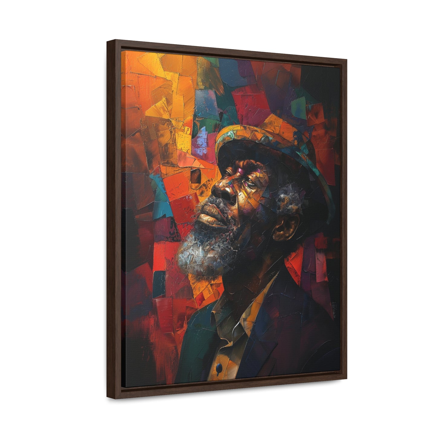 Gratitude's Whisper ተመስገን አምላኬ - Framed Canvas Wall Art