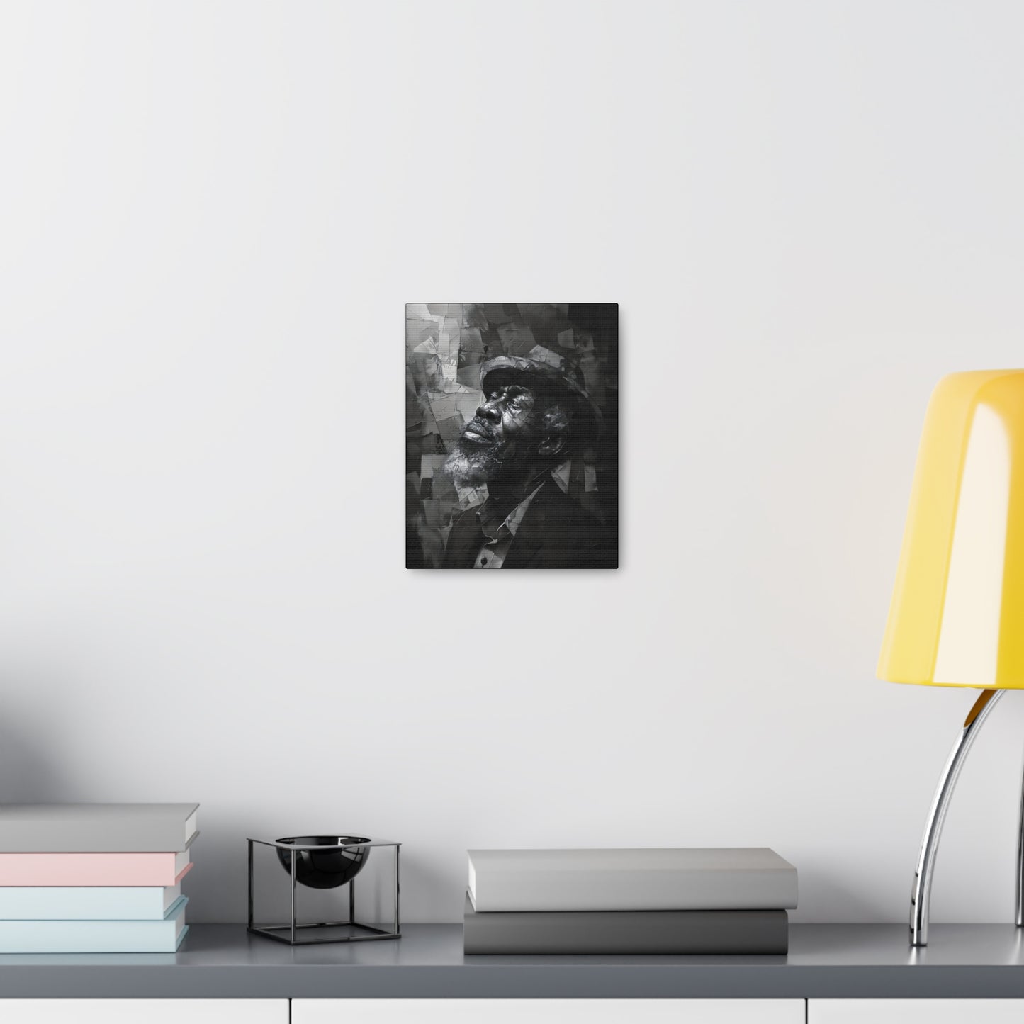 Gratitude's Whisper ተመስገን አምላኬ - Canvas b&w Wall Art