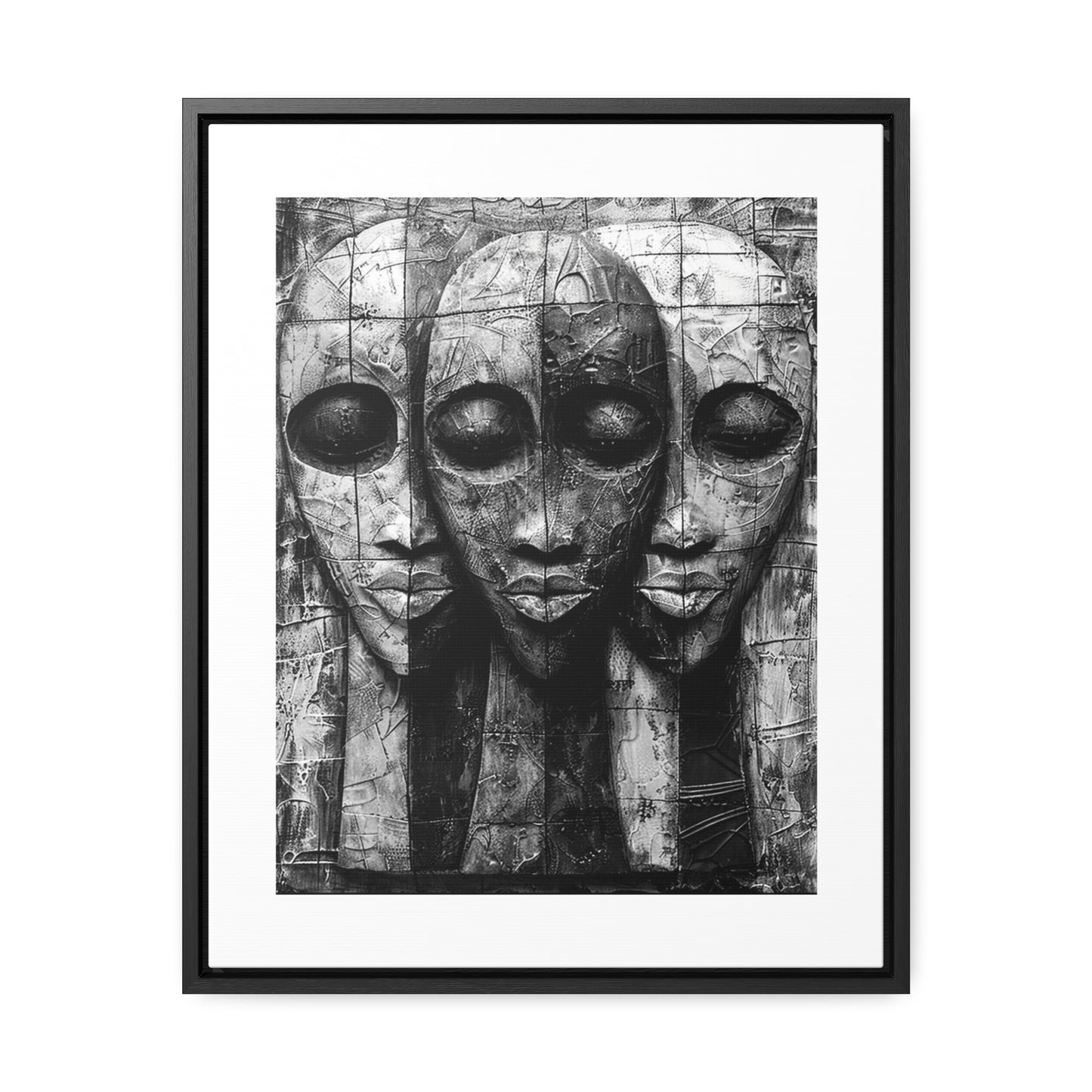 Got your back - Framed Canvas b&w Wall Art