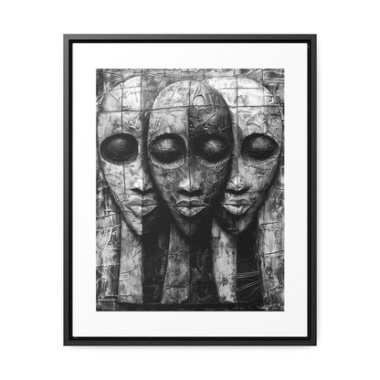 Got your back - Framed Canvas b&w Wall Art