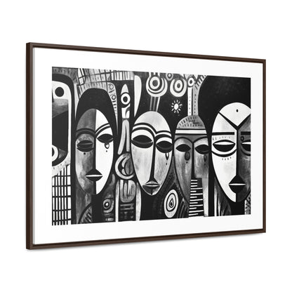 Journeys Anew - Framed Canvas b&w Wall Art