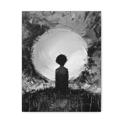 A Dawn of Promise - Canvas b&w Wall Art