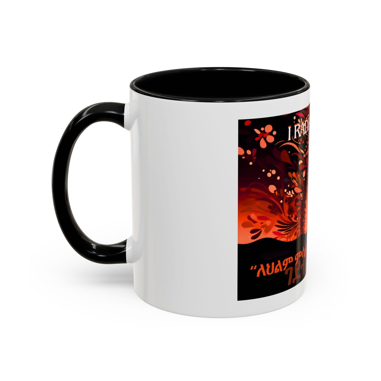 Woman Dreams Ceramic Mug, two tone