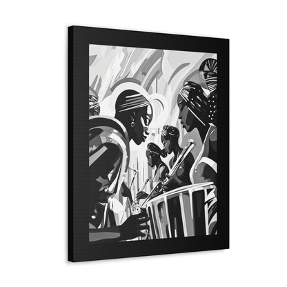 Street Pulse - Canvas b&w Wall Art