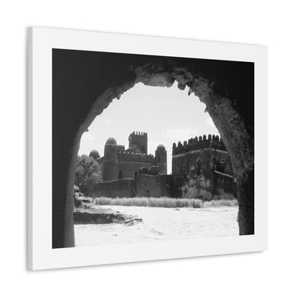 Through the Lion's Jaws - Canvas Photography b&w