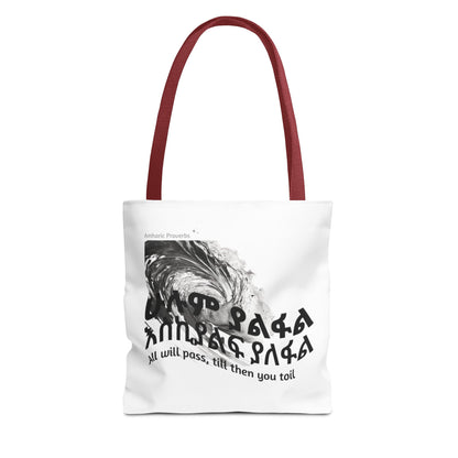 Naughty Proverbs Tote Bag Pain & Greatness