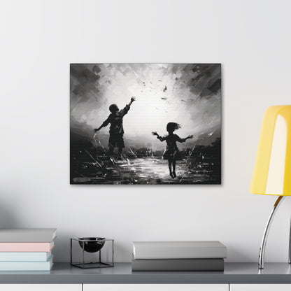 Playing with Light - Canvas b&w Wall Art