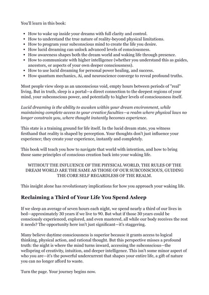 Lucid Alchemy: Awakening the Light Through Conscious Dreaming