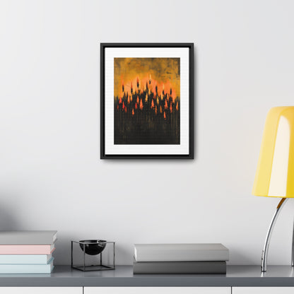 The Calm Before the Bloom - Framed Canvas Wall Art