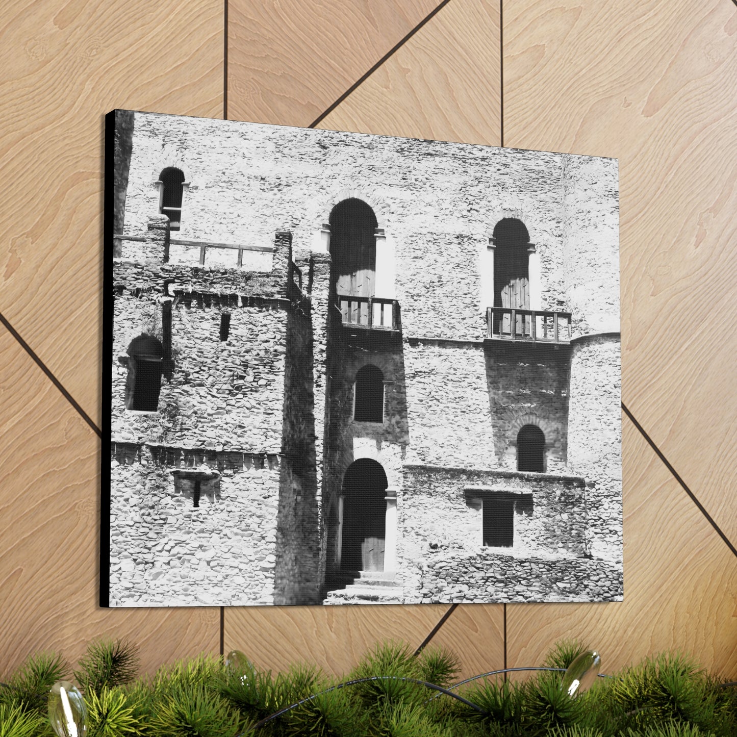 Whispers in Stone - Canvas Photography b&w