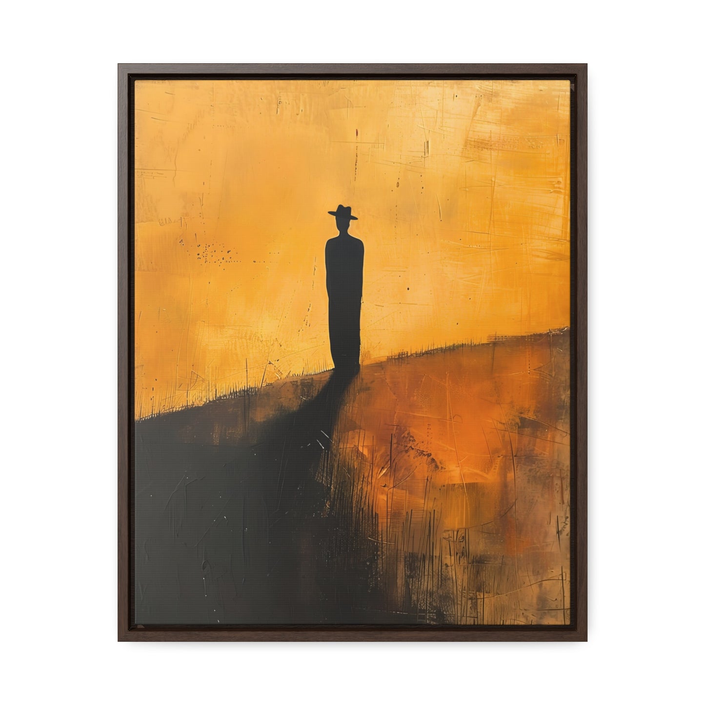 Alone, not Lonely - Framed Canvas Wall Art