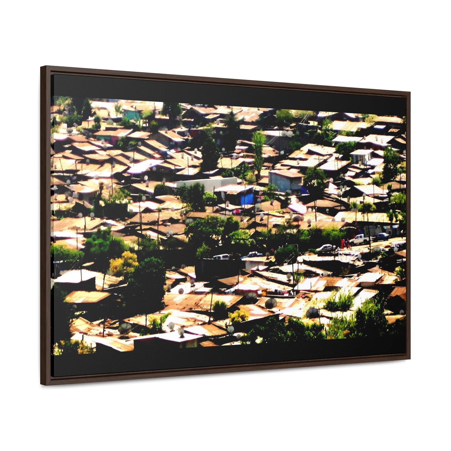 The Hood: a Mercato Mosaic - Framed Canvas Photography