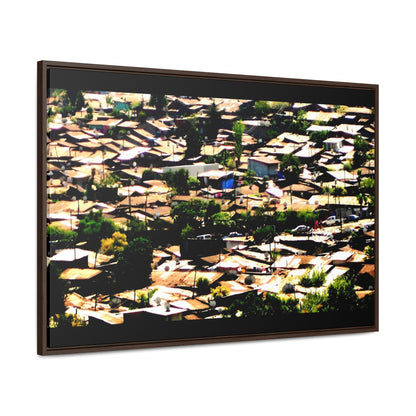 The Hood: a Mercato Mosaic - Framed Canvas Photography