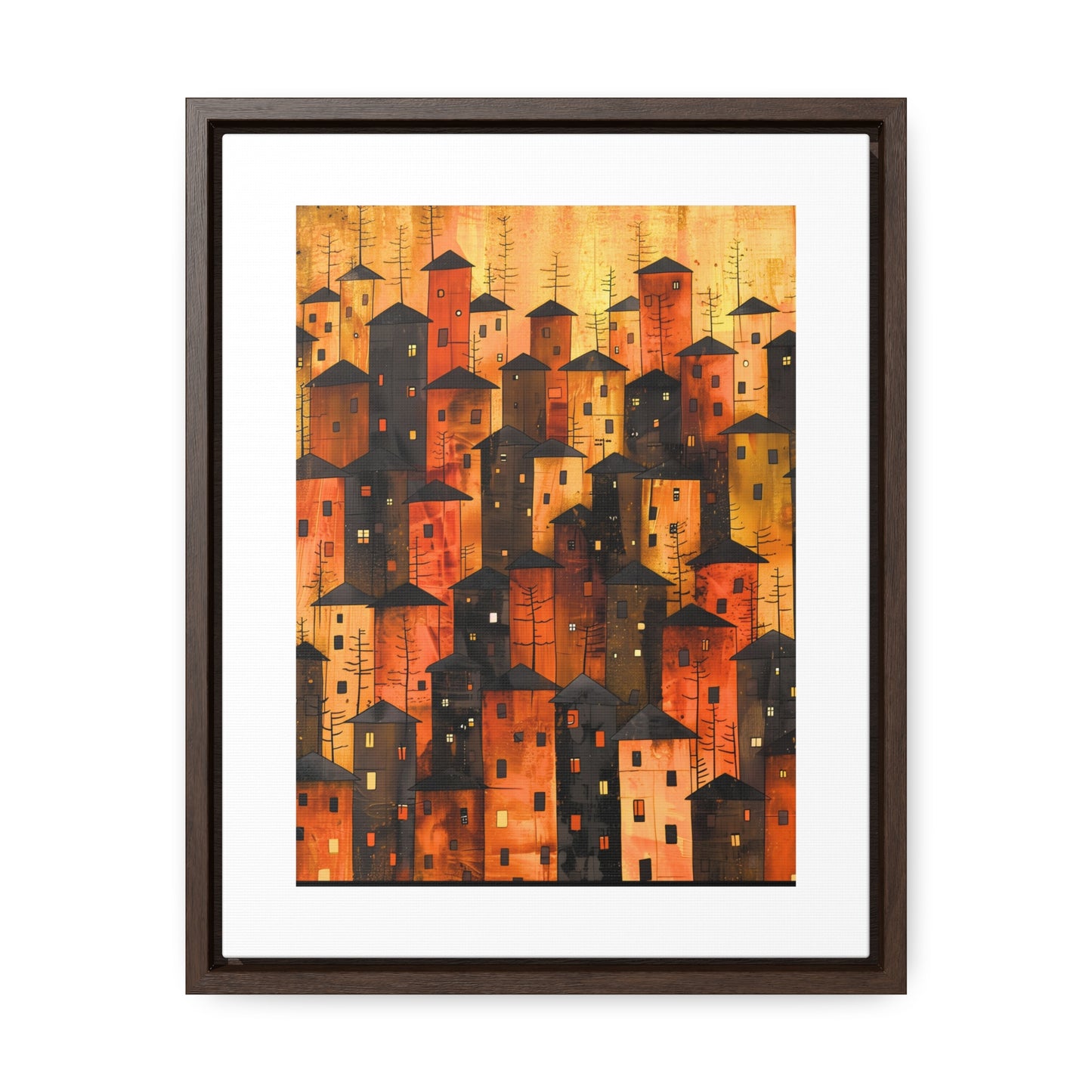 City of Inner Heights - Framed Canvas Wall Art
