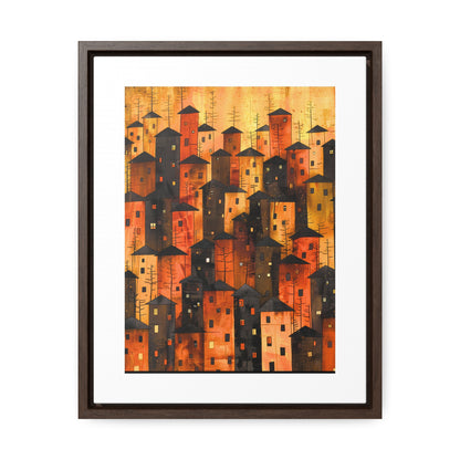 City of Inner Heights - Framed Canvas Wall Art