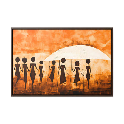 ስንቅ's Divine Design - Framed Canvas Wall Art
