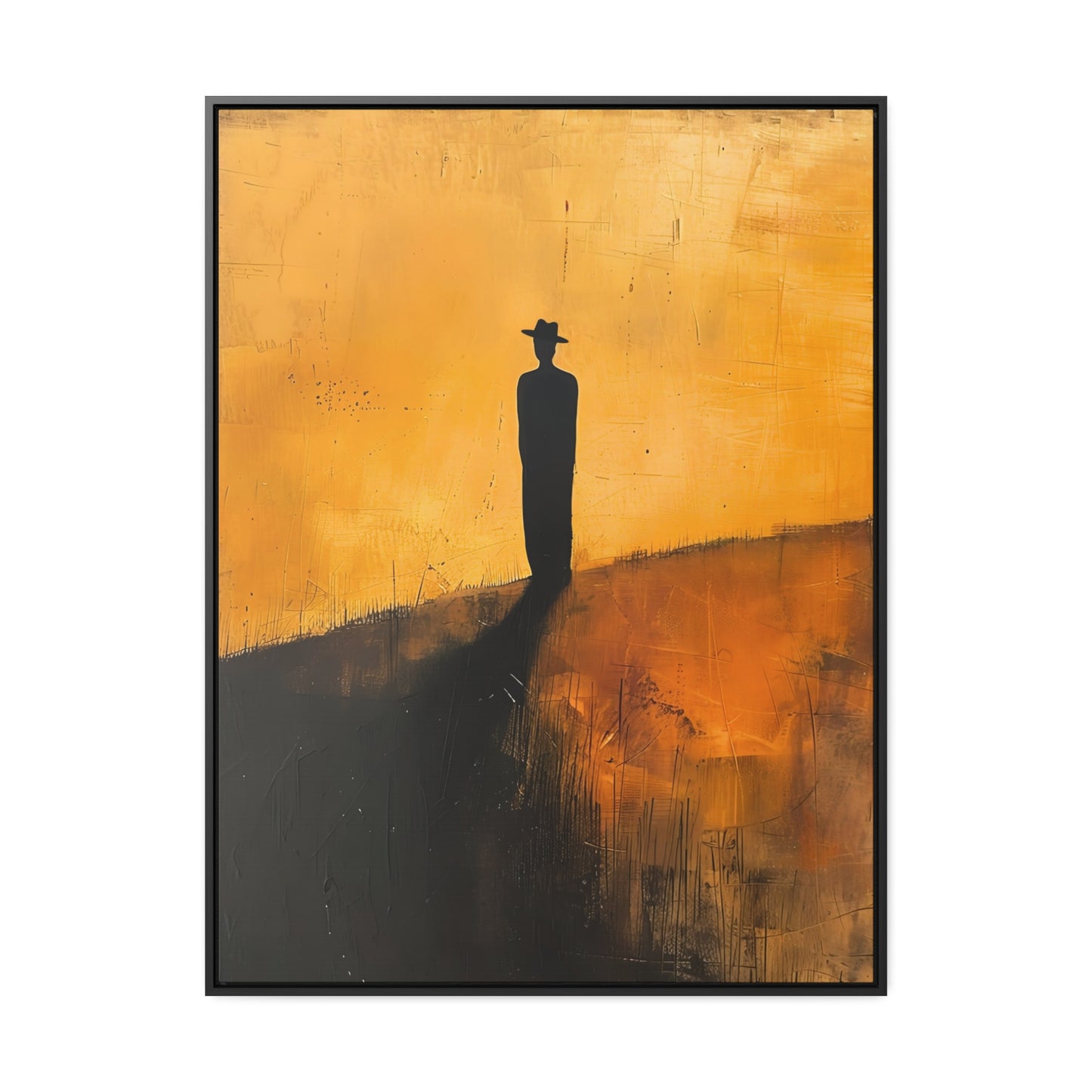 Alone, not Lonely - Framed Canvas Wall Art