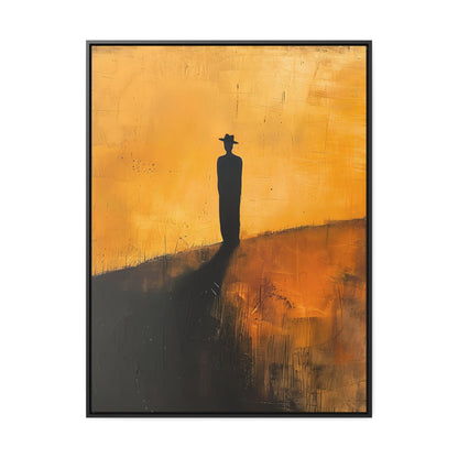 Alone, not Lonely - Framed Canvas Wall Art
