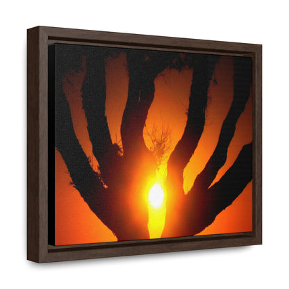De-Light in the Heart of the Soul - Framed Canvas Photography
