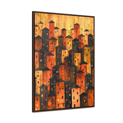 City of Inner Heights - Framed Canvas Wall Art