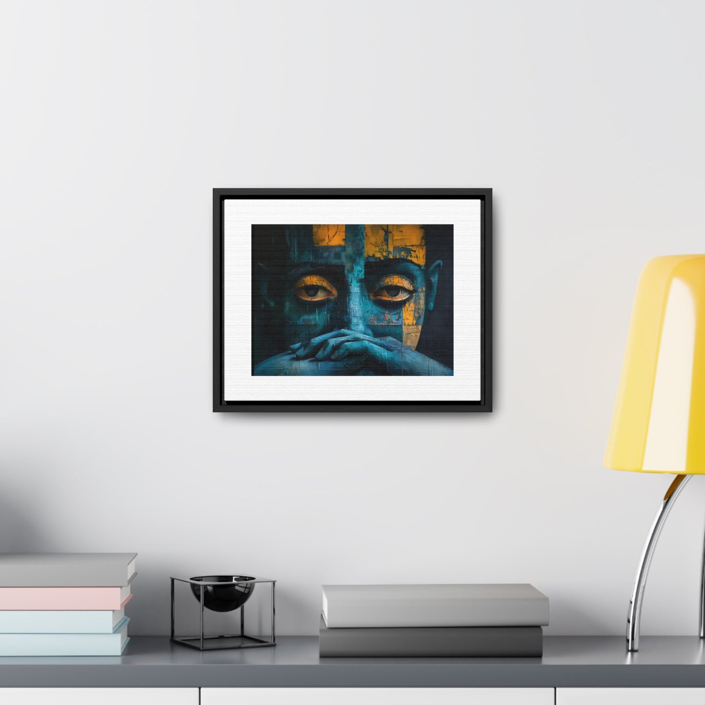Silent Contemplation - Framed Canvas Wall Art