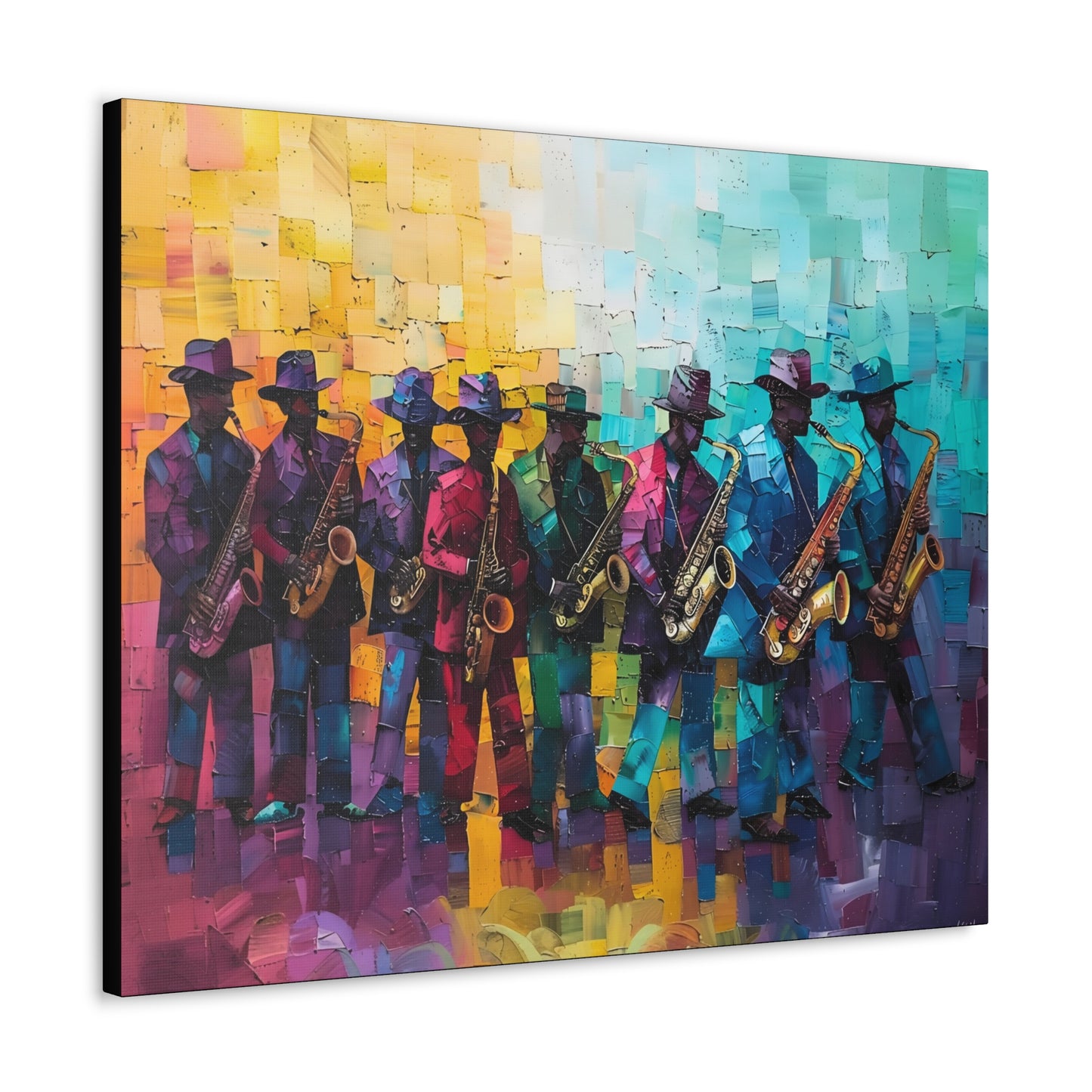 Sax Clan Harmony - Canvas Wall Art
