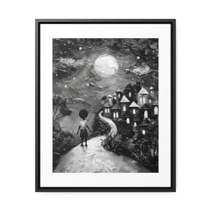 Path to Abundance II - Framed Canvas b&w Wall Art