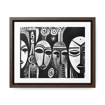 Journeys Anew - Framed Canvas b&w Wall Art
