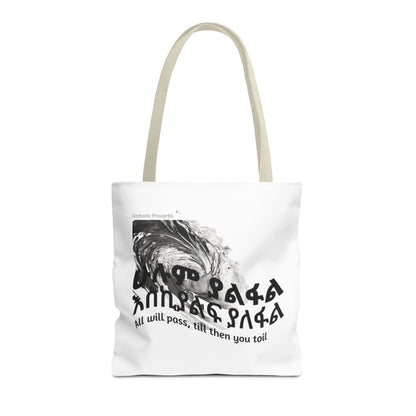Naughty Proverbs Tote Bag Pain & Greatness