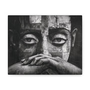 Silent Contemplation - Canvas b&w Wall Art