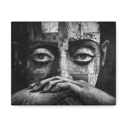 Silent Contemplation - Canvas b&w Wall Art