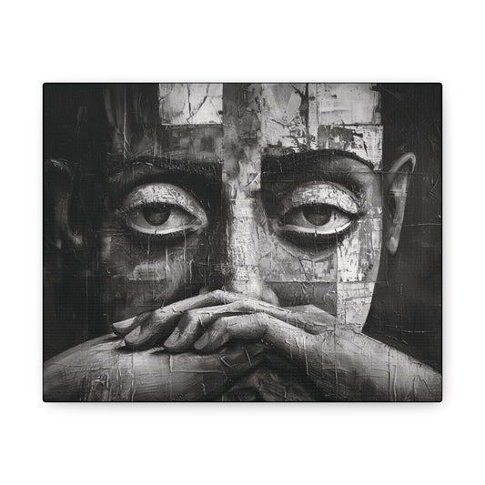 Silent Contemplation - Canvas b&w Wall Art