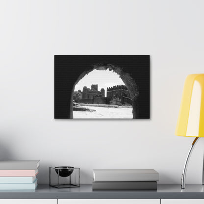Through the Lion's Jaws - Canvas Photography b&w