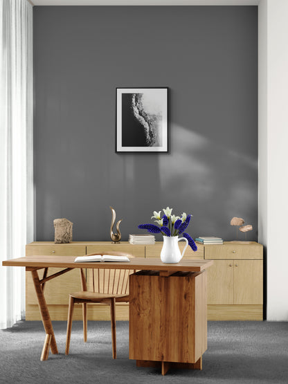 Yin Yang Shore - Framed Canvas b&w Wall Art