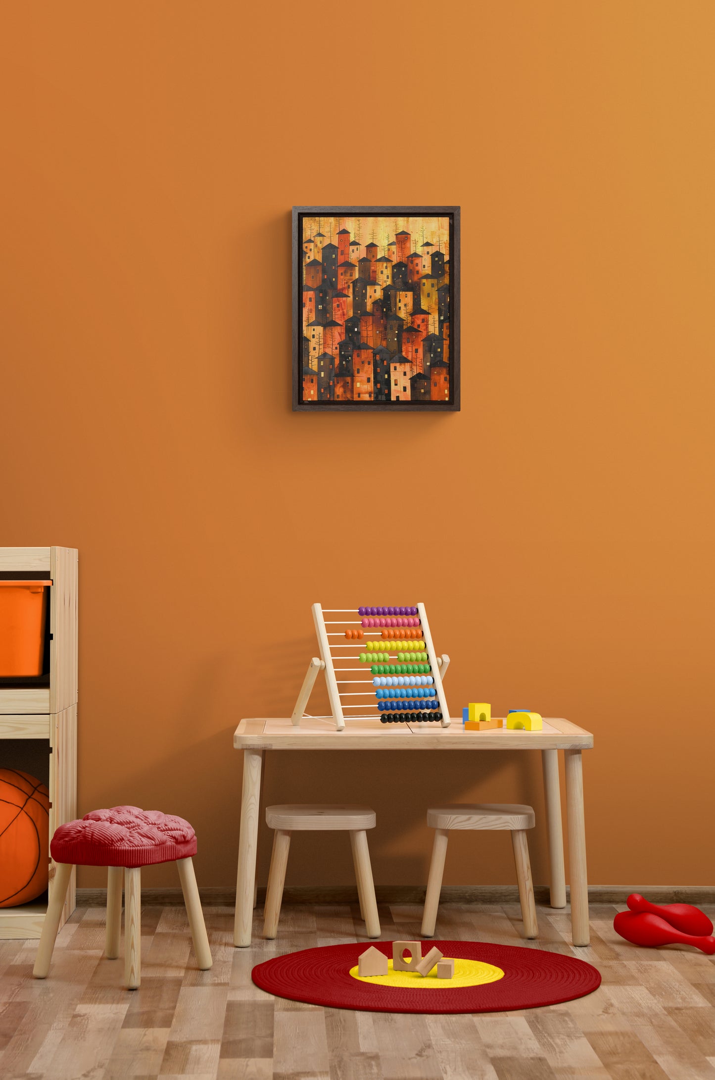 City of Inner Heights - Framed Canvas Wall Art