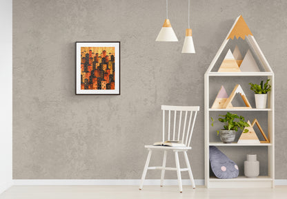 City of Inner Heights - Framed Canvas Wall Art