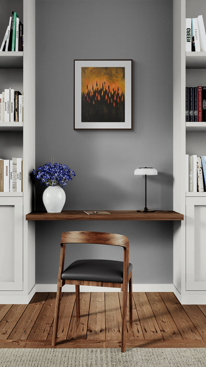 The Calm Before the Bloom - Framed Canvas Wall Art