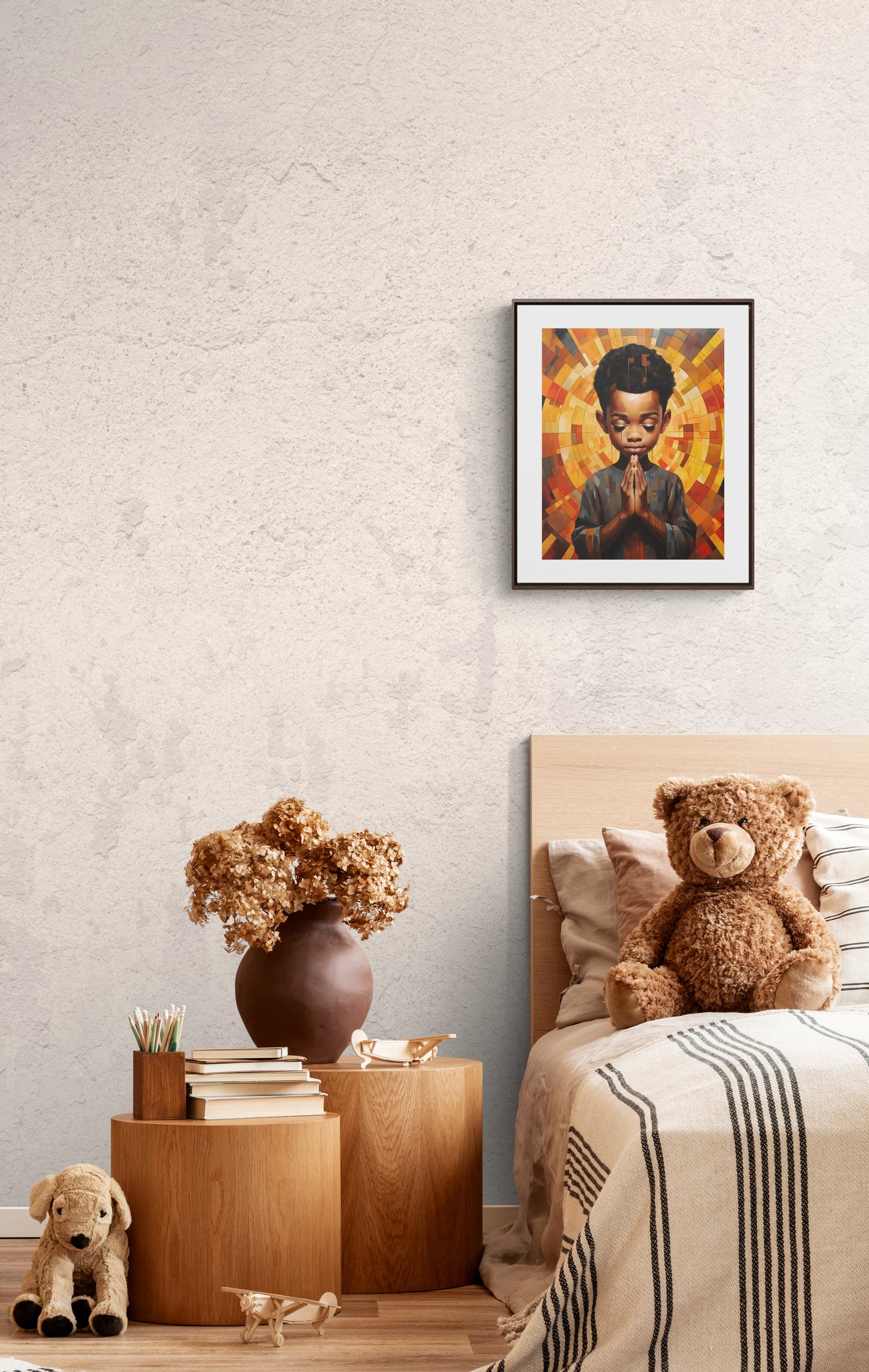 Radiance of Grace - Framed Canvas Wall Art