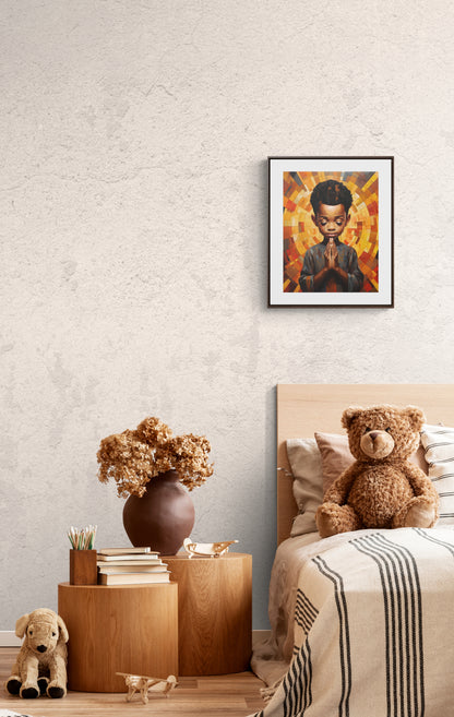Radiance of Grace - Framed Canvas Wall Art