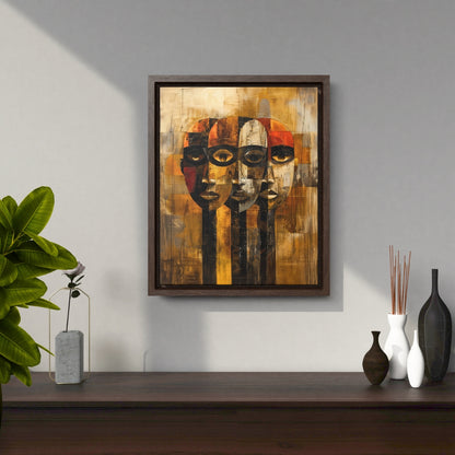 Beneath the Veil - Framed Canvas Wall Art