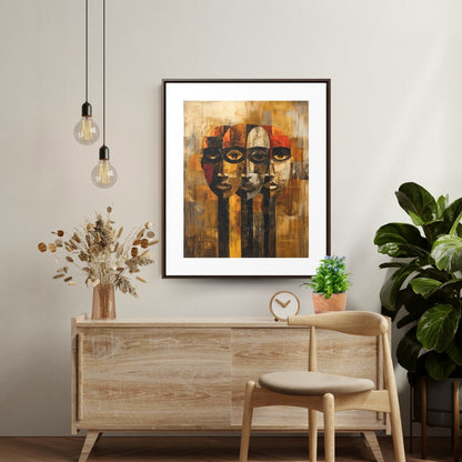 Beneath the Veil - Framed Canvas Wall Art